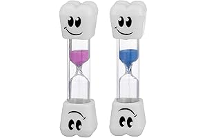 Smile Tooth 2 Minute Sand Timer: Keep Kids Brushing for a Smile!