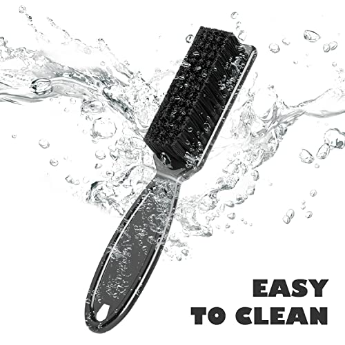 Urbaba Barber Brush 3 Pieces - Nylon Bristles Fade Brush - Clipper Brush Cleaner - Barber Brushes For Fades, Clippers Blades Combs Cleaning, Hair Styling, Barbers Supplies White #TOP6