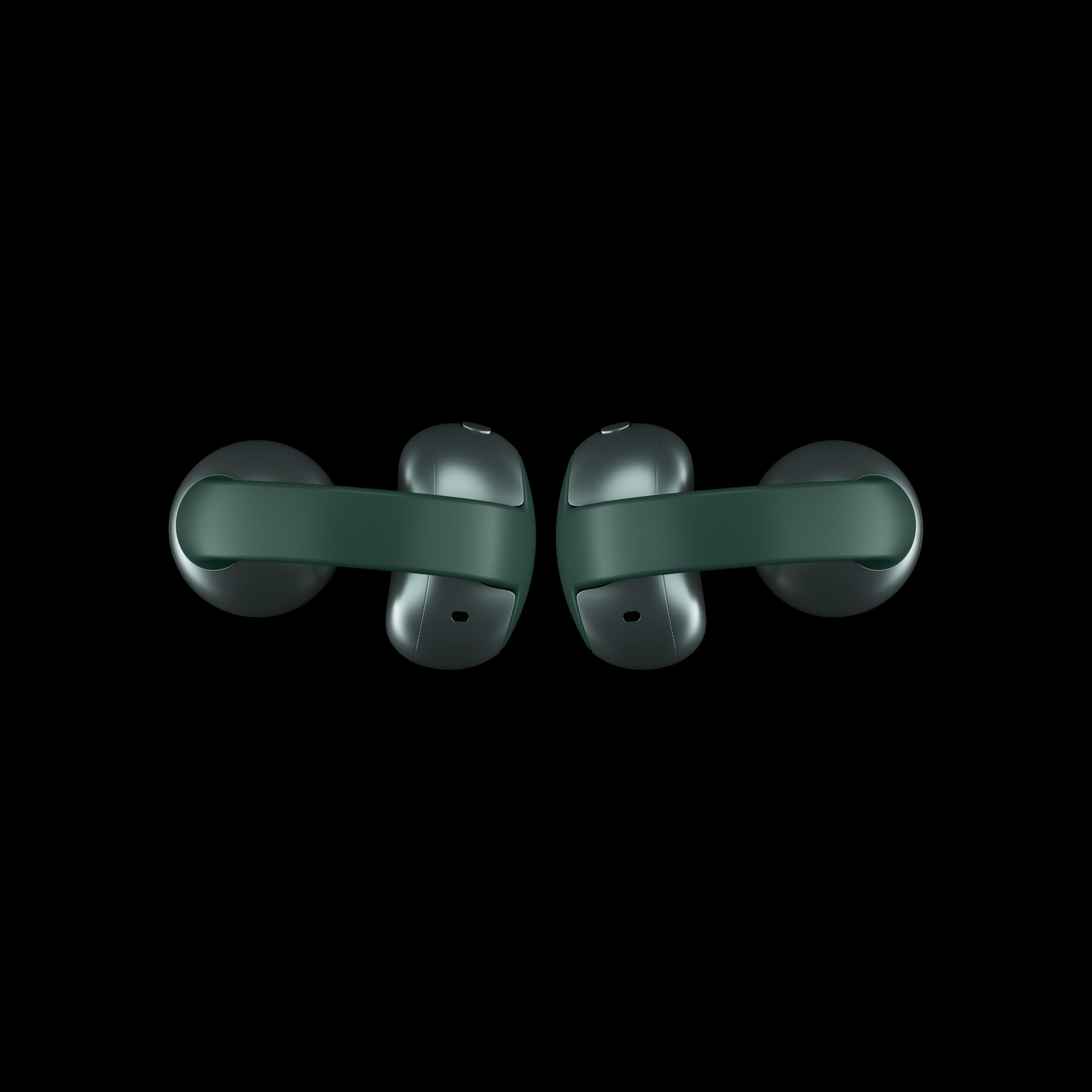 Zestawy słuchawkowe Moto Buds Loop Color Pantone Trekking Green, Open-Ear Design, Integracja ze smartfonami, Sound by Bose, zaawansowany mikrofon, wodoodporna konstrukcja, długa żywotność baterii