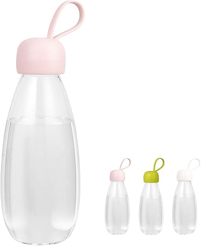 emoi Botella de agua sin BPA, 16 oz16.2 fl oz, bonita botella de agua con correa de transporte, ideal para niños, niñas, estudiantes, mujeres,