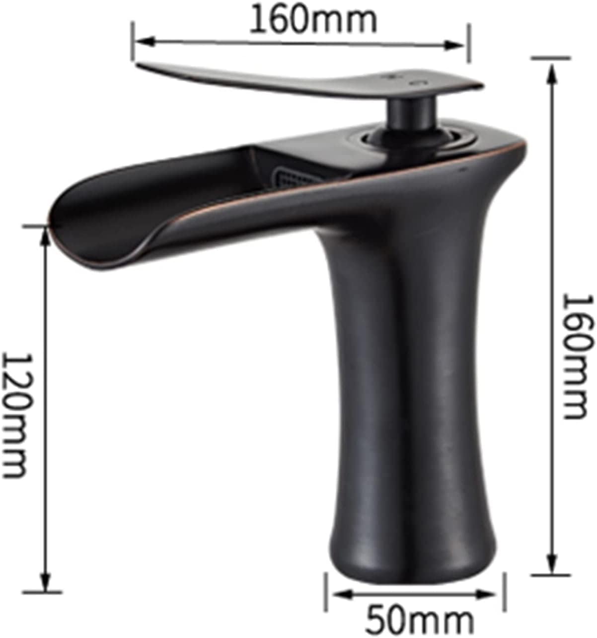 シンク用バスルーム蛇口 1穴蛇口 シングルハンドル 1穴バスルーム蛇口 バスルームシンク蛇口 シングルホール 背の高いレトロバスルー