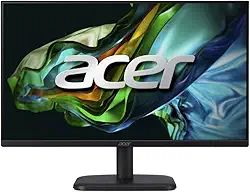 MONITOR ACER EK1 series - EK241Y Ebi Preto LED IPS 23.8' FHD 1920 x 1080 100 Hz sRGB 99% 1ms VRB AMD FreeSync ZeroFrame