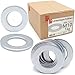 Produktbild Lun Fix Unterlegscheiben M10 DIN 125 1Kg (ca.290 Stk.) Verzinkter Stahl Unterlegscheibe für Schrauben Flach Beilagscheiben für Gewindebolzen & Gewindestangen Flat Washers dünnen Scheiben