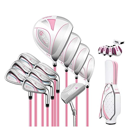 Golf Club Set for Ladies - Complete Right-Handed Beginner Includes 11 Clubs and Cart Bag, Perfect for New Golfers