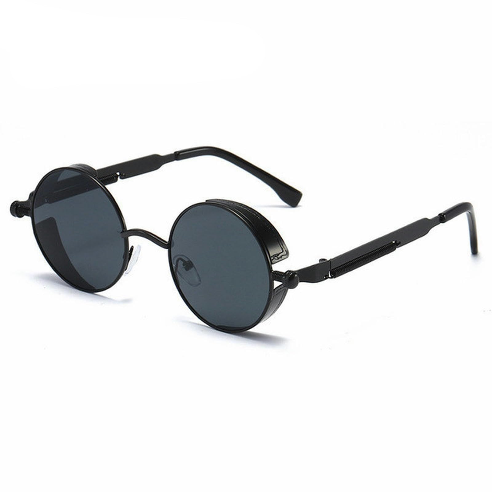 NOGRAX Gafas Gafas De Sol De Metal Steampunk Mujeres Moda Gasas Redondas Vasos Vintage Gafas