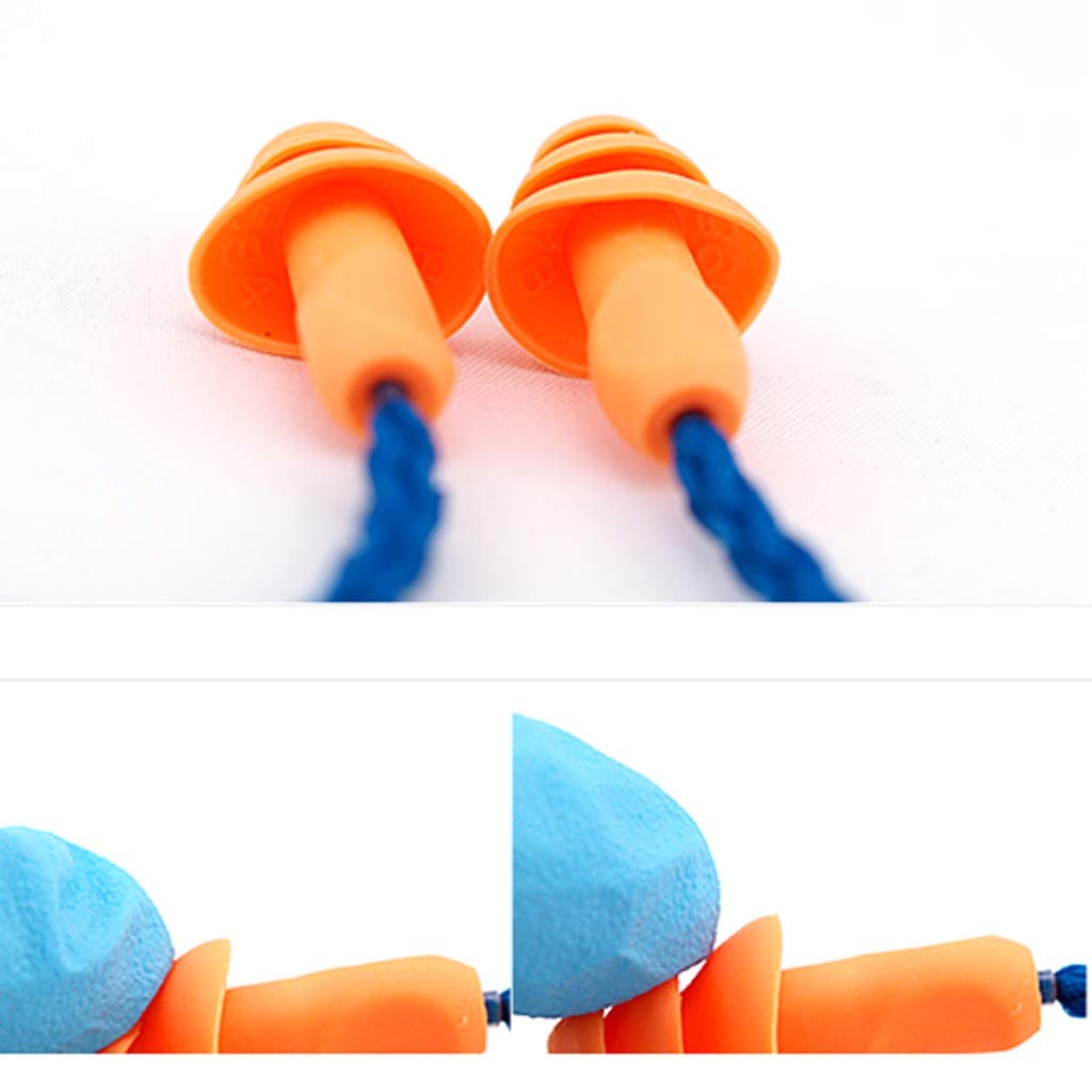 Gehörschutz Earplug Nehmen Sie eine Linie zu Industriearbeits Insurance Noise Reduction Schwimmen Wasserdicht Otitis media Erfahren Geräuschreduzierung (Color : 100 pairs, Size : M)