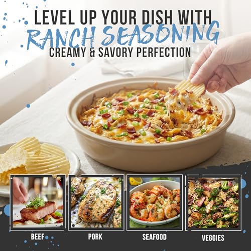 Image of Lane's Ranch Seasoning Powder, 10.5 oz - Versatile Ranch Powder for Wings, Veggies, Popcorn, Dips, Dressing & Pizza - Bold Buttermilk Herb Flavor, Gluten-Free, All-Natural, Low Sodium Seasoning