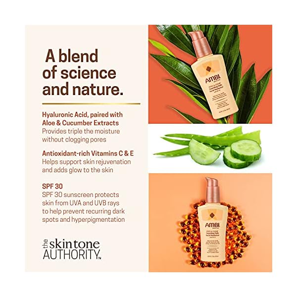 Ambi Even & Clear Daily Facial Moisturizer with SPF 30, 3.5 Ounce