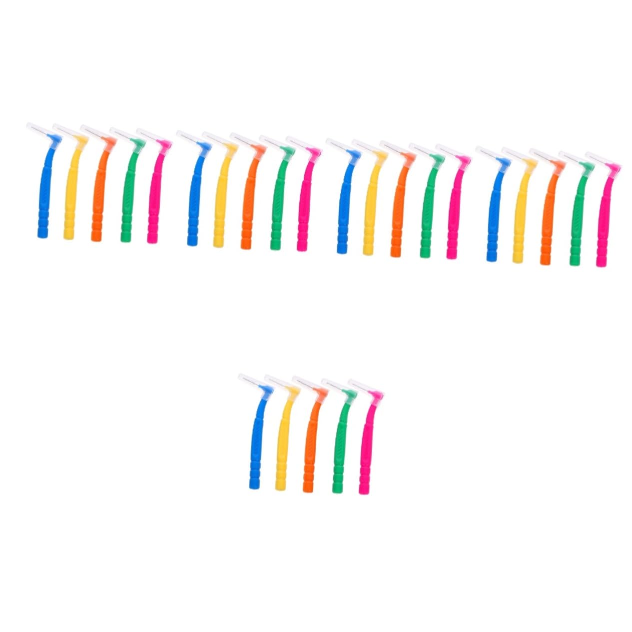 minkissy 250 Pz spazzolino care Spazzolino per spazi interdentali spazzolino da denti spazzolino per la pulizia dei denti strumenti dentali plastica