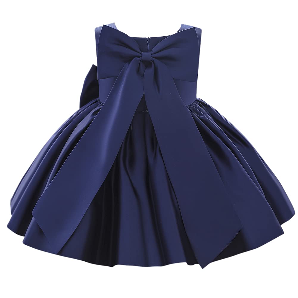 Baby Girls Little Girls Bowknot Tutu Princess Prom Dress Formal Ball Gown Birthday Wedding Party Christening Baptism Dresses