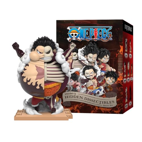 Mighty Jaxx Freeny's Hidden Dissectibles: One Piece Series 6 (Luffy Gears) | Überraschungsbox-Sammelfigur | Container mit 6 Zeichen