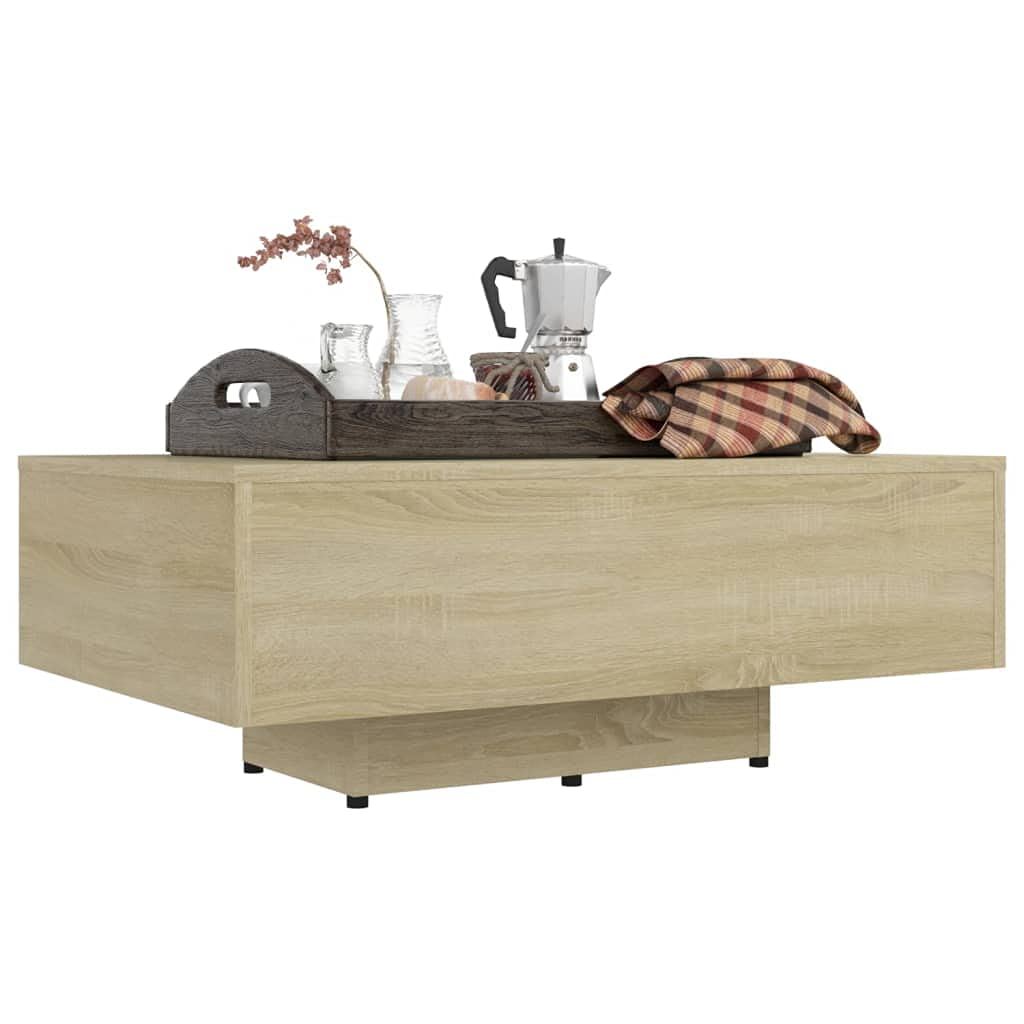 Générique Couchtisch, Sonoma-Eiche, 85 x 55 x 31 cm, Holz | Modernes Design, Sofa-Ende, Beistelltisch, einfache Reinigung mit feuchtem Tuch