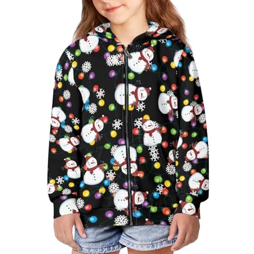 Image of Zipper Hoodie for Kids Full Zip Up Sweatshirt Active Coat Hooded Pullover with Pockets Size 6-16 Boys Girls