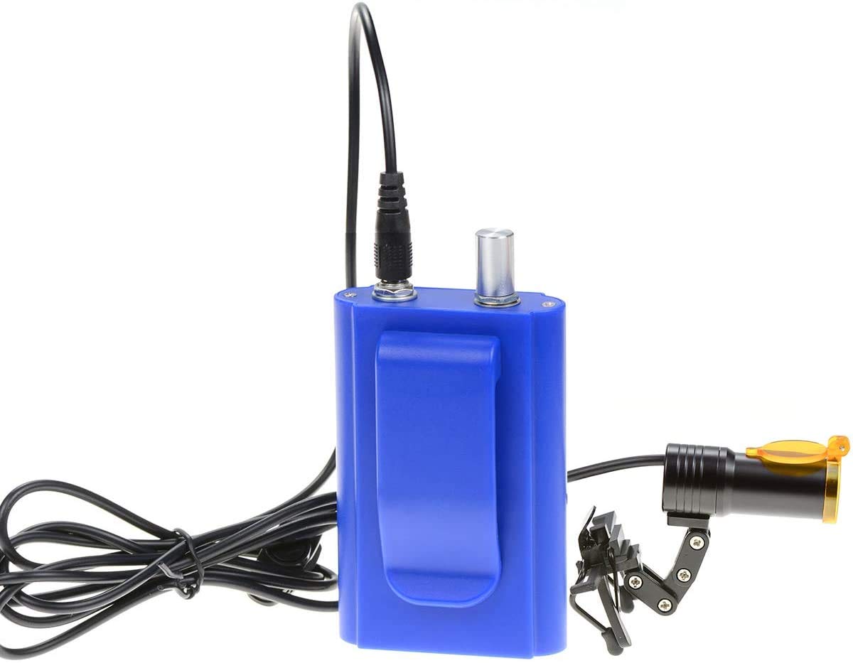 Aries Outlets 5W Adjustable Waist Hanging Clip On HeadLamp for Loupes DY-007 (Blue)