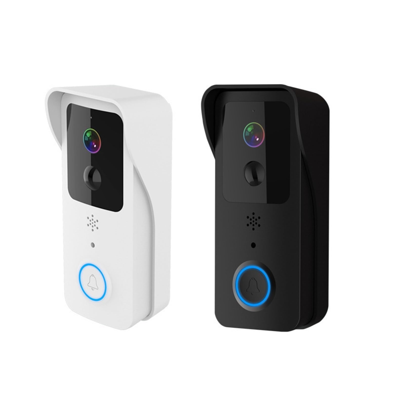 Domofon. T32 1080P Bezprzewodowy wideodomofon WiFi Inteligentna kamera Aplikacja Obsługa 5G Dwuzakresowy Wodoodporny Wizja nocna Dwukierunkowy dźwięk ​​.Wideodomofon(Black)