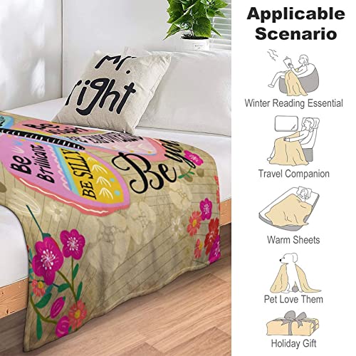 Skynora Inspiring Throw Blankets Vintage Butterfly Cozy Fuzzy Bed Blanket Plush Fluffy Flannel Fleece Blanket For Thanksgiving Christmas Friends Gifts 60''X50'' #TOP4