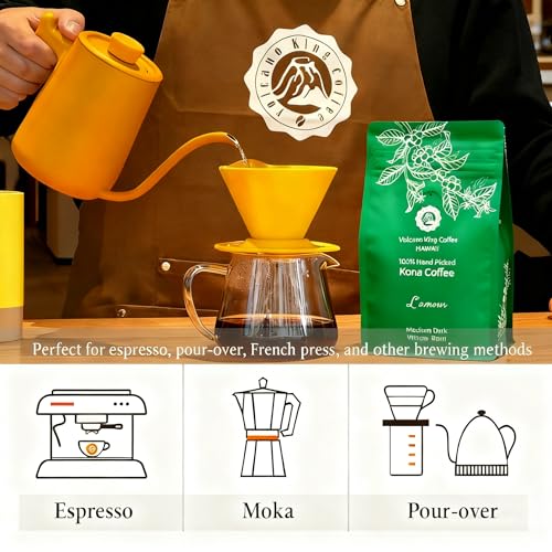 Hawaiian Kona Coffee Beans, 100% Kona No Blend, No. 1 Grade, Medium Dark Roast miniatura 5