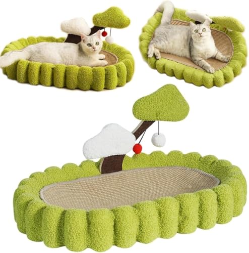 pinagu 猫用爪とぎマット 耐久性 猫用爪とぎ 天然サイザル麻 猫ベッド 滑り止め ソファー 家具破壊防止 運動不足改善 ストレス解消 ネコの爪とぎ おもちゃ ペット用品