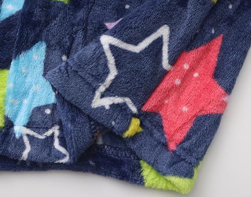 Image of Kids Hooded Bathrobe Girls Soft Plush Hooded Flannel Pajamas Sleepwear Boys Spa Robe