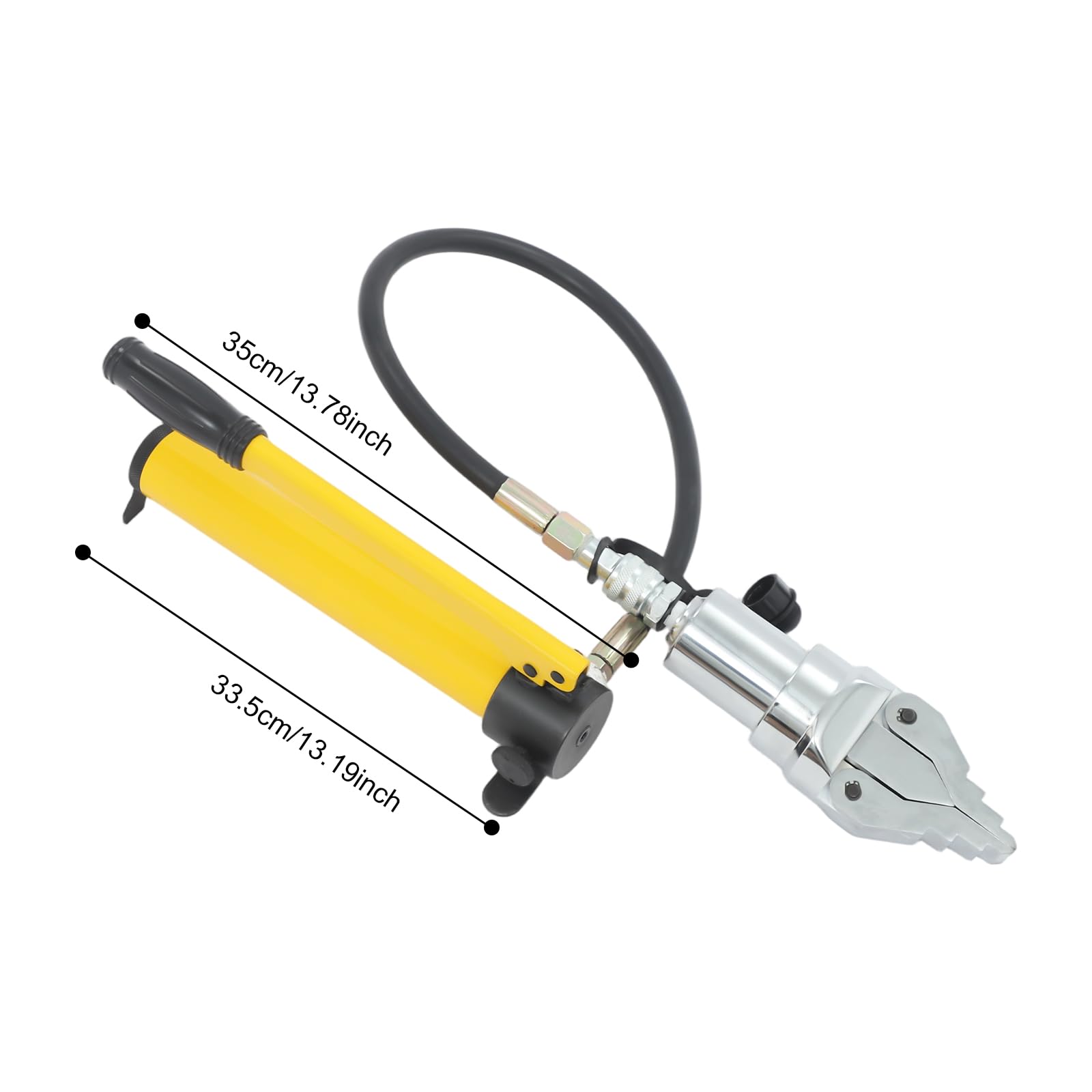 Hydraulische Flanschspreizer, Arbeitsdruck 70 MPa, max. Spreizweite 55 mm, Tragbar Flanschspreizer Set mit Spreizer + Handhydraulikpumpe, für Rohr- und Ventilwartung