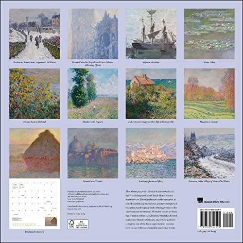Monet 2023 Wall Calendar #TOP1