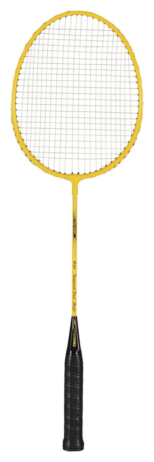 Sportime - 3356 Yeller Badminton Racquet - Economy Steel, One Size, Black, Yellow
