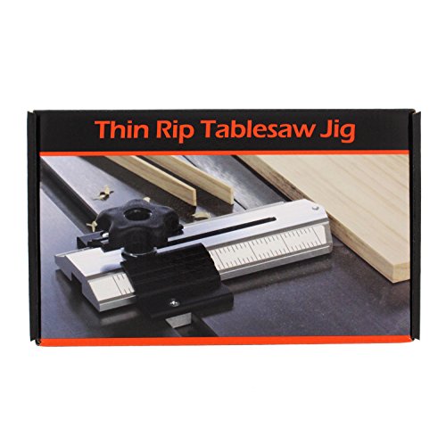 DCT Woodworking Thin Rip Table Saw Jig Guide Tool for Router or Band Saw Cutting Wood/Ripping Chair Slates, Cabinet