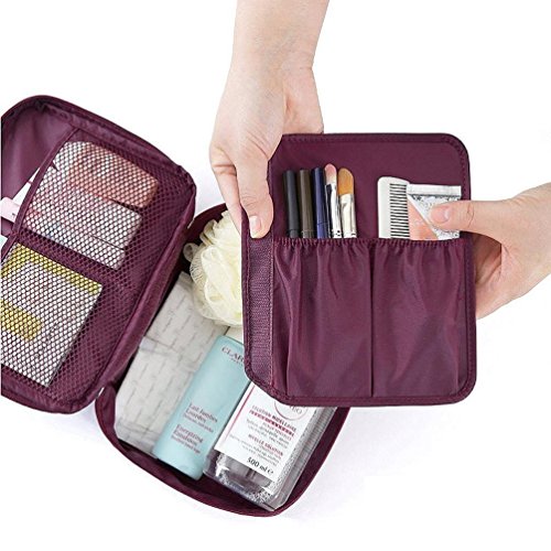 Image of Styleys Nylon & Polyester Toiletry Bag (Maroon S1028)