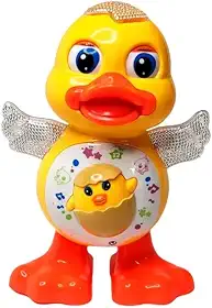 Pato Dançante com efeitos de Luzes e Movimento – Brinquedo Infantil Interativo Premium que Dança, Canta e Encanta Bebês e Crianças!