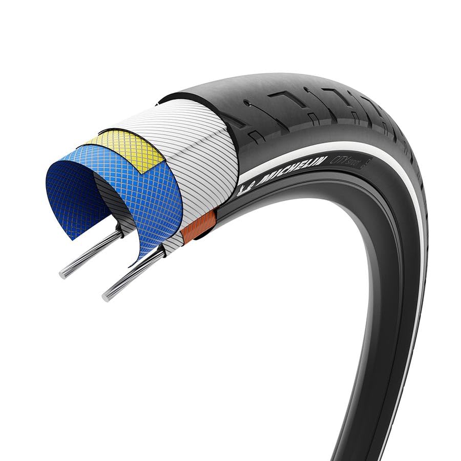 Michelin City Street Road Tire 29x1.60 – Reinforced Puncture Protection, MAGI-X Compound, Wire Bead, Clincher Tire for Urban Bicycles & E-Bikes