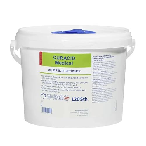 Curacid Medical Desinfektionstücher 120 alkoholfrei