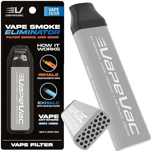 VapeVac (Registered AMZ Brand) – Pocket-Sized Personal Air Filter for Discreet Output Reduction |...