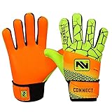 Qualität verbinden: Diese Kinder-Handschuhe haben eine angenehm weiche Handfläche mit solitärer Farbe und sorgen für ein professionelles Aussehen und Gefühl. Der gummierte Griff hält den Ball perfekt und wird lange beim Bräunen verloren gehen, so dass Kinder die maximale Nutzung nutzen können. Die Atmungsaktivität und Belüftung können auch eine zusätzliche Eigenschaft dieser Handschuhe sein. Dies ist das beste Geschenk für Einsteiger-Kinder, die in Zukunft einen professionellen Fußballtorwart werden wollten.