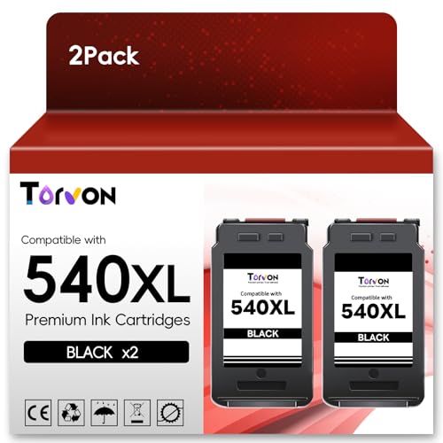 Cartouche 540 XL Noir pour Canon évite les textes pâles sur vos imprimantes Pixma MG3100
