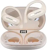 Fone de Ouvido Bluetooth 5.3 XT60 TWS Fones de Ouvido Sem Fio Universal Fone Bluetooth Mic Redução de Ruído Earbuds Sem Fio À Prova D' Água Headset (Bege)