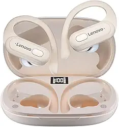 Fone de Ouvido Bluetooth 5.3 XT60 TWS Fones de Ouvido Sem Fio Universal Fone Bluetooth Mic Redução de Ruído Earbuds Sem Fio À Prova D' Água Headset (Bege)