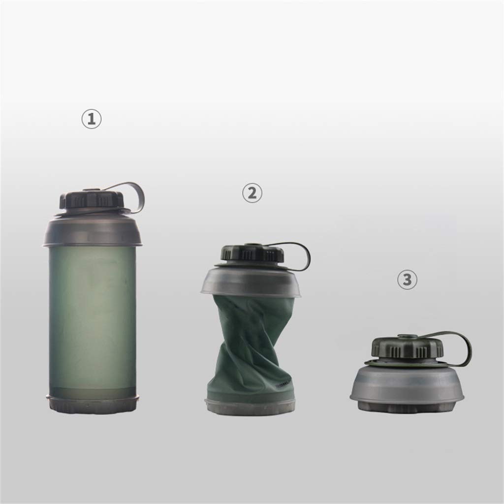 Faltbare Wasserflasche, Draussen 750 Ml Hohe Kapazität Reisewasserkocher Joggen Multifunktion
