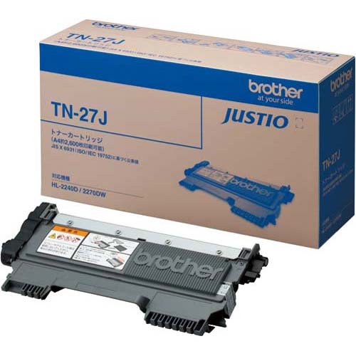 Amazon.co.jp: ブラザー 純正トナーカートリッジ TN－27J×2個  