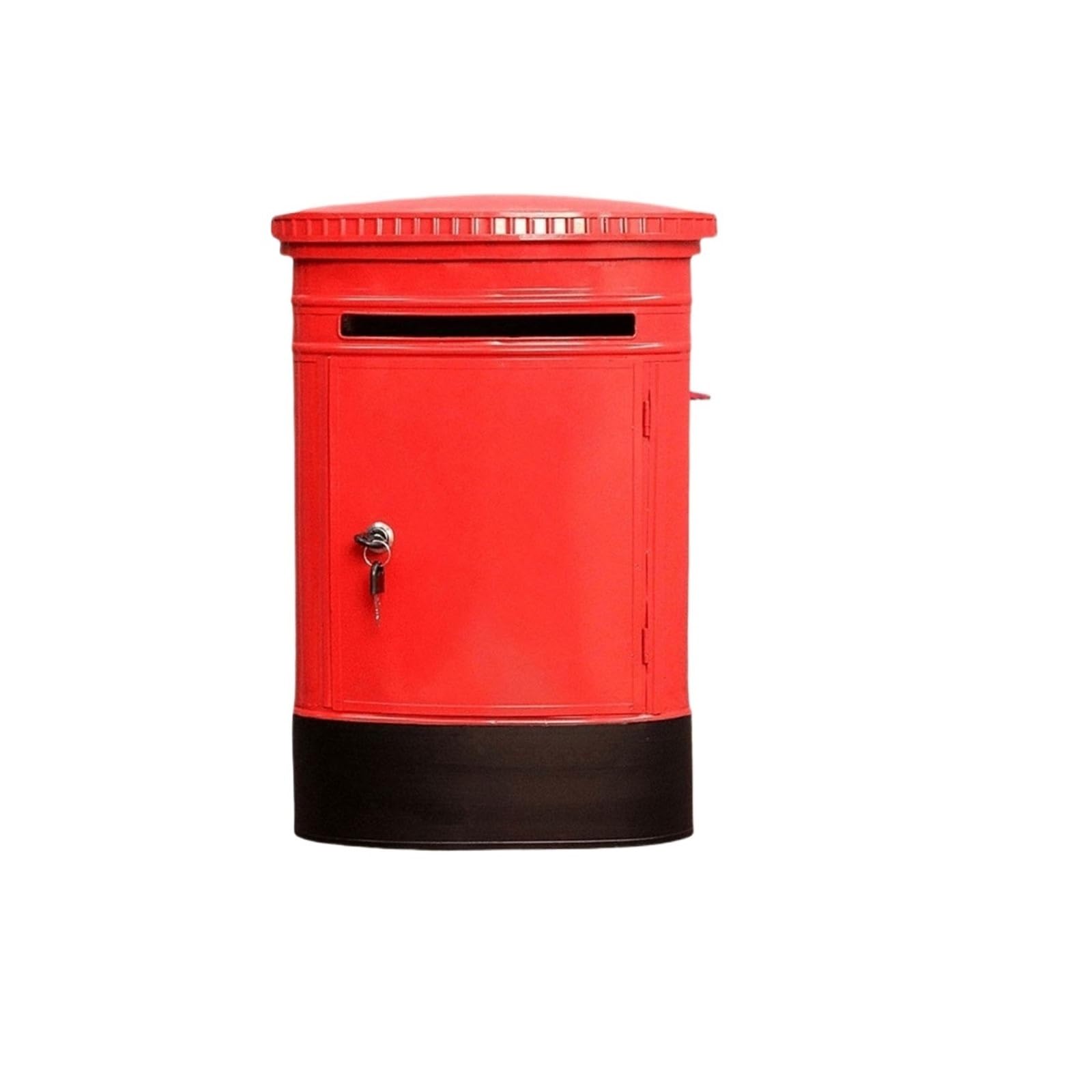 Locking Mail Box for Outside, Wall Mount Mailbox Donation Collection Key Drop Contest Charity Suggestion Box Multicolor(Red)