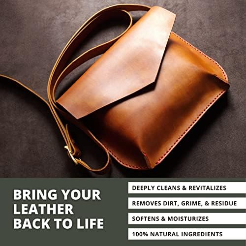 Rhino Wax - Leather Cleaner (8 oz) - Premium Leather Cleaner for Furniture, Handbags, Shoes, Boot and Car Seat Cleaner - Apply Before Using Leather Oil or Conditioner - 100% Natural 3 Rhino Wax - Leather Cleaner (8 oz) - Premium Leather Cleaner for Furniture, Handbags, Shoes, Boot and Car Seat Cleaner - Apply Before Using Leather Oil or Conditioner - 100% Natural