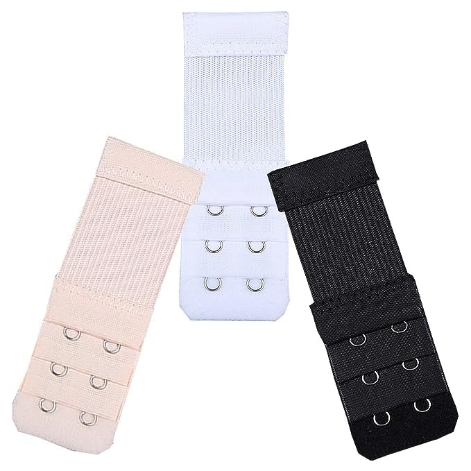 Bra Elastic Extender(Pack of 3,Tricolour)-image-0