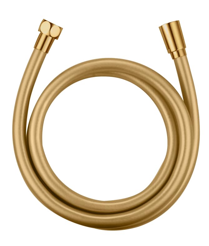 IMEX - Flexible Douche 1,5M Or Brossé | Flexible pour Douche Anti-Torsion PVC 150Cm | Pièce de Rechange Originale IMEX | Résistant à L'Humidité et à la Corrosion | Couleur Doré