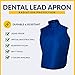 Dental Radiation Lead Apron with Collar and Hanging Loops - Lightweight - Adult