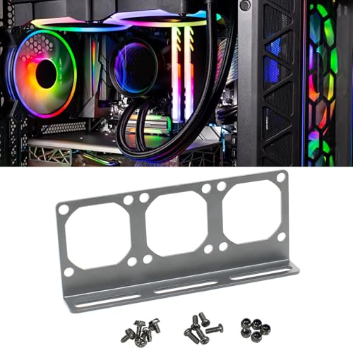 Soporte ventilador para PC de acero galvanizado 4 cm miniatura 3