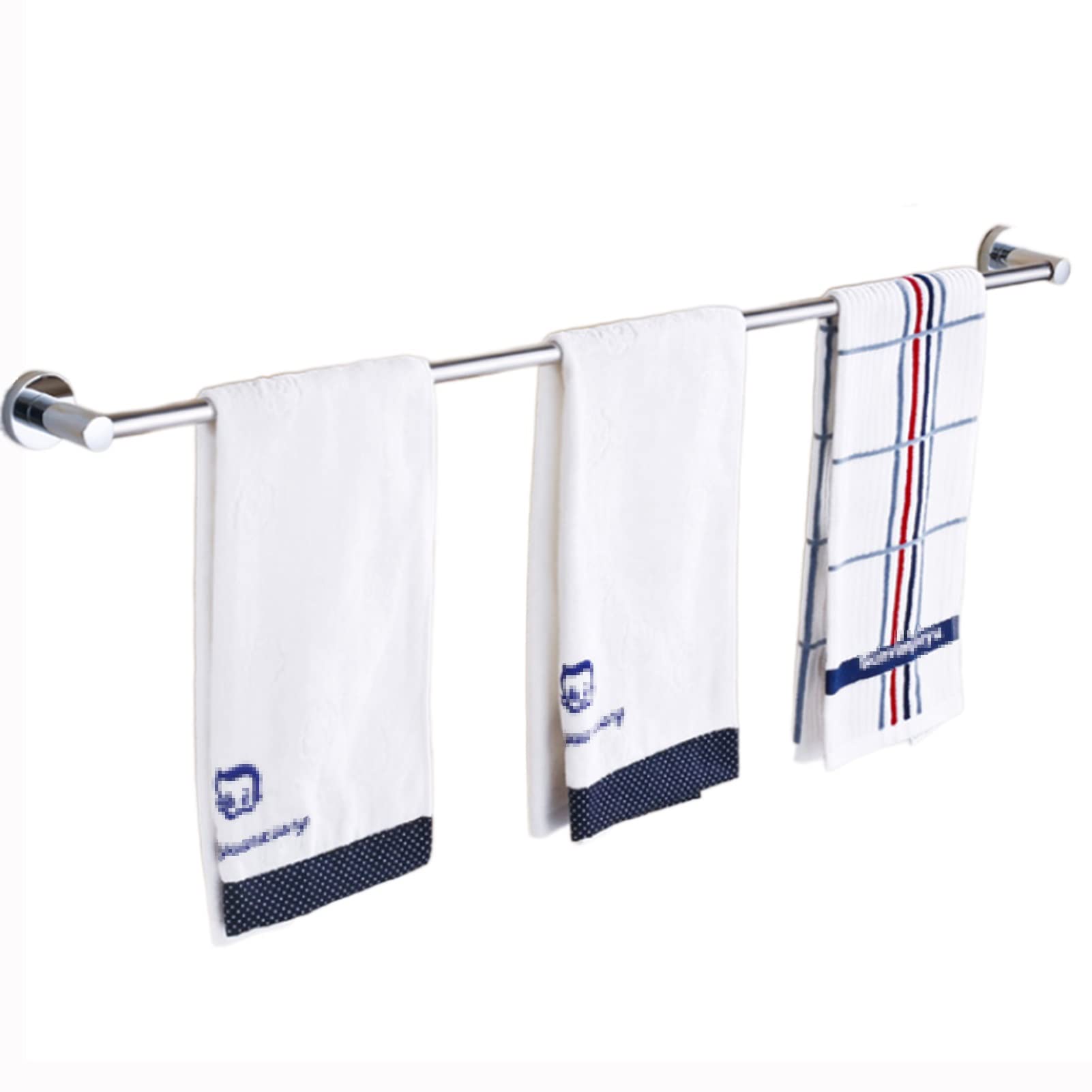 DKRAHRJJ Towel Bar Rail Wall Mounted Towel Holder Rack, Towel Rod for Bathroom or Kitchen Single Towel Rail Holder/120Cm