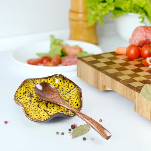 Image of Spoon Rest for Stove Top, 5.3 Inch Ceramic Spoon Holder for Kitchen Counter