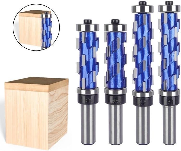 Carbide Spiral Trimming Bit Flush Trim Router Bit Face Mill Cutter,12x19x45