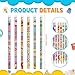 emzrivo 100 Days of School Pencils Happy 100th Day of School Pencils Colorful Pencils First Day of School Pencils Inspirational Pencils Novelty Pencils for Student Teacher, 6 Style (24)
