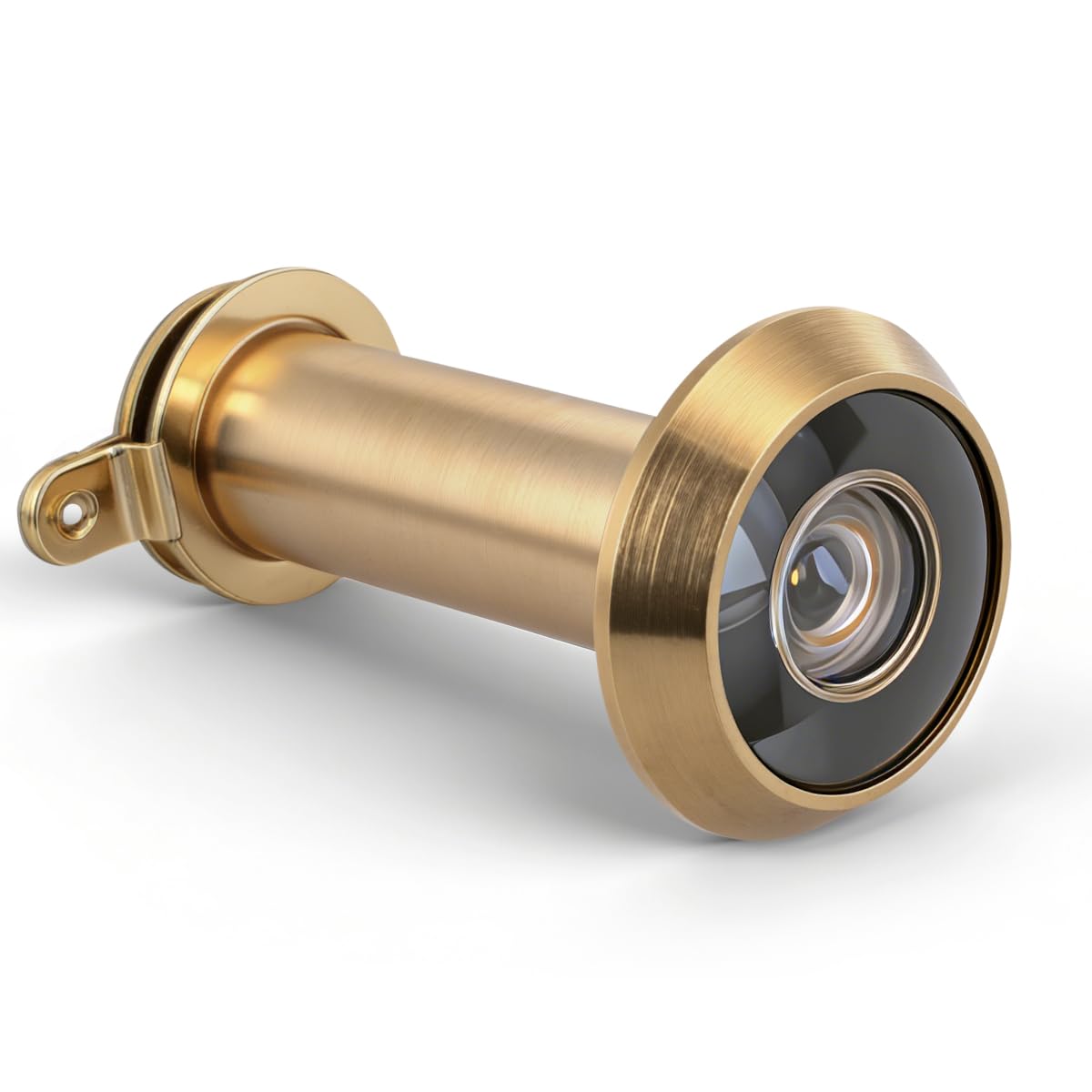 GANZTECH 1 Pcs UL Listed Gold 12mm(Pipe Diameter),35-60mm(Length),25mm(Head),Solid Brass 200 Degree Integrated Rear Cover, Fireproof Lens.