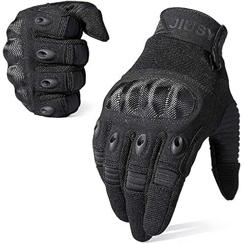 WTACTFUL Motorcycle Gloves Touch Screen Full Finger Gloves for Cycling ATV Bike Motorbike Hunting Hiking Climbing Camping Riding Driving Work Outdoor Sports Gloves Black Size X-Large Cover